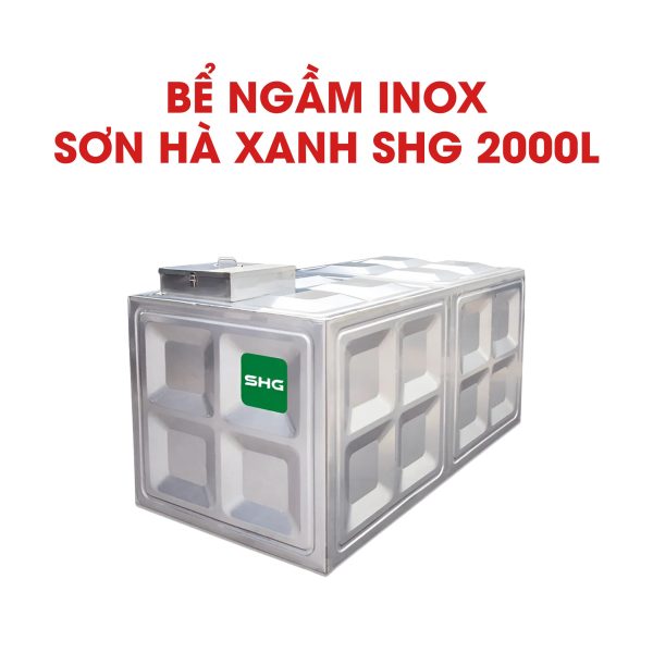 BỂ NƯỚC NGẦM SƠN HÀ XANH 2000L Bể Ngầm Inox Sơn Hà Xanh SHG 2000L